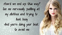 Taylor Swift - The Story Of Us [Lyrics] - YouTube