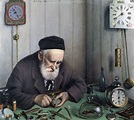 The Clockmaker Painting | Yehuda Pen Oil Paintings