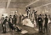 slave-block-in-fredericksburg - Slave Trade Pictures - Slavery in ...