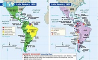 Simon Bolivar Revolution Map