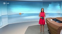Lisa Mittrücker bei ‘heute - in Deutschland‘ im ZDF am 13.08.2021 ...