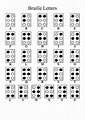 Free Printable Braille Alphabet Chart Template! | Braille alphabet ...