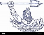Easy Sketch Poseidon Drawing : Pencil Drawings Trident 48 Photos ...