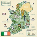 mapa de dibujos animados de Irlanda 2022