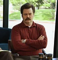 Nick Offerman as Ron Swanson | Parks and Recreation Cast Then and Now ...