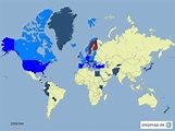 StepMap - US Stützpunkte - Landkarte für Welt
