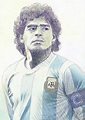 10+ Maradona Dibujo