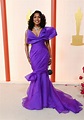 Angela Bassett Goes Regal in Purple Dress at Oscars Red Carpet 2023 ...