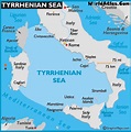 Map of Tyrrhenian Sea - Tyrrhenian Sea Map, History Facts, Tyrrhenian ...