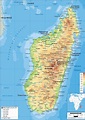 Large size Physical Map of Madagascar - Worldometer