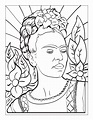 Dibujo De Frida Kahlo Para Colorear - Dibujos para colorear