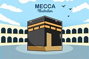 la meca en ramadan kareem icono ilustración de dibujos animados 2294017 ...