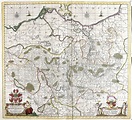 Mappa del Margraviato di Brandeburgo (Germania) (incisione