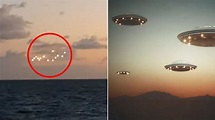 'Real UFO sighting': Mysterious illuminated objects filmed from ferry ...