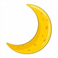 Free cartoon yellow moon 22608547 PNG with Transparent Background