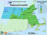 Massachusetts Plant Hardiness Zone Map - MapSof.net