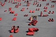 墨西哥首都「紅鞋示威」 籲大眾正視性別暴力 - 國際 - 自由時報電子報