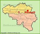 Hasselt location on the Belgium Map - Ontheworldmap.com