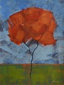 Landscape Painting ... Tree Painting by Kelly Hutchinson #tree #red # ...