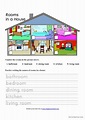 Rooms in a house: English ESL worksheets pdf & doc