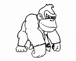 Dibujos de Donkey Kong Gratis para Colorear para Colorear, Pintar e ...