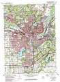 Battle Creek topographic map 1:24,000 scale, Michigan