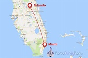 Como llegar de Miami a Orlando y de Orlando a Miami
