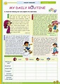 daily routine (With images) | Reading comprehension, Daily routine ...