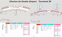 Charles de Gaulle Airport Terminal 2F Map | Paris - Ontheworldmap.com