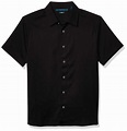 Perry Ellis Total Stretch Slim Fit Solid Short Sleeve Button-down Shirt ...