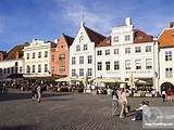 Town Hall Square, Tallinn, Estonia, | Stock Photo