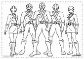 Dibujos de Power Rangers para Colorear