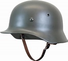 Reproduction WW2 German Army M35 STEEL HELMET with Leather Liner & Chin ...
