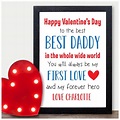 Happy Valentines Day Personalised Gifts for Daddy - Unique Custom ...