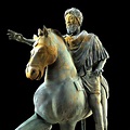 marcus aurelius equestrian statue obj