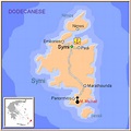 Symi map GREECE - Detailed map of Symi island