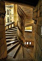 Chambord castle stairway, France