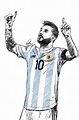 Messi Argentina (dibujo digital) | Esbozos, Tatuajes de leo messi ...