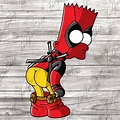 Bart Simpson Deadpool Vector Digital File SVG Eps Png Jpg - Etsy