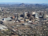 File:Phoenix AZ Downtown from airplane.jpg - Wikimedia Commons