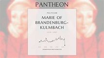 Marie of Brandenburg-Kulmbach Biography - Electress Palatine | Pantheon