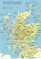 Online Maps: Scotland Physical Map