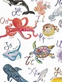 Sea Animals Alphabet Print A-Z Sea Creatures Nursery Art - Etsy UK