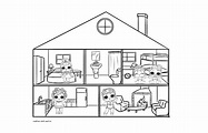 ️Dollhouse Coloring Page Free Download| Gambr.co