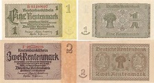 Deutschland Drittes Reich Deutsches Reich 1 und 2 Rentenmark ...
