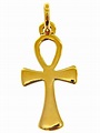 Cross of Life Ankh Crux Ansata Pendant gr 1 Yellow solid Gold 18k ...