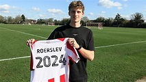 Mads Roerslev on signing first team contract - YouTube