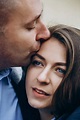 Young Tender Kissing Couple Closeup — Stock Photo © Y-Boychenko #177149136