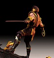 3D file Scorpion Mortal Kombat Golden Demon fan art 3D print model 3D ...