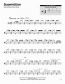 Superstition (Drums Transcription) - Print Sheet Music Now